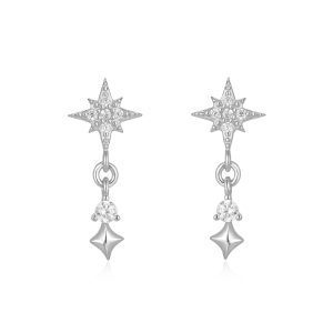 Pendientes estrella - circonitas.