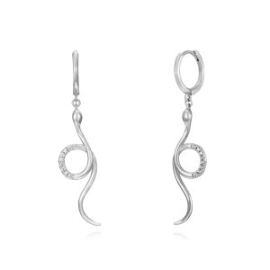 Pendientes serpiente - circonitas